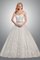 Zeitloses Duchesse-Linie Perlenbesetztes durchsichtige Rücken Glamouröses Brautkleid - Bild 1