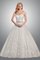 Zeitloses Duchesse-Linie Perlenbesetztes durchsichtige Rücken Glamouröses Brautkleid - Bild 1