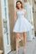 Normale Taille Prinzessin A Linie Mini Abschlusskleid mit Juwel Ausschnitt - Bild 5