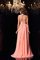 Prinzessin Perlenbesetztes Sweep Train Chiffon Sittsames Abendkleid - Bild 2