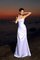 Empire Taille Satin Strand Brautkleid mit Rücken Schnürung mit Herz-Ausschnitt - Bild 1