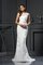 Empire Taille A-Line Anständiges Brautkleid mit Bordüre mit Gericht Schleppe - Bild 1