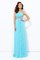Paillette Empire Taille Spaghetti Träger A Linie Paillettenbesetztes Abendkleid - Bild 4