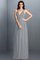 Reißverschluss Prinzessin A-Line Sittsames Brautjungfernkleid mit Plissierungen - Bild 27
