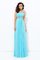 Paillette Empire Taille Spaghetti Träger A Linie Paillettenbesetztes Abendkleid - Bild 3