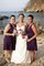 A-Line Chiffon Plissiertes Knielanges Brautjungfernkleid ohne Ärmeln - Bild 2