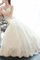 A-Linie Prinzessin Normale Taille Faszinierend Brautkleid mit Applikation mit Bordüre - Bild 1