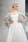 Schulterfrei Reißverschluss Normale Taille Anständiges Brautkleid mit Bordüre - Bild 5