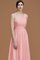 One Schulter Reißverschluss Chiffon Prinzessin Brautjungfernkleid ohne Ärmeln - Bild 4