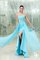 Herz-Ausschnitt Schick Abendkleid aus Chiffon mit Kristall - Bild 1