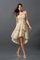 A-Linie Prinzessin Chiffon Reißverschluss Brautjungfernkleid mit Herz-Ausschnitt - Bild 1