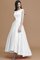 Ärmelloses Normale Taille A-Line Reißverschluss Brautjungfernkleid mit Rüschen - Bild 35