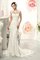 Bateau Extravagantes Bezauberndes Brautkleid mit Knöpfen mit Applike - Bild 1