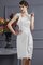 Normale Taille Etui Reißverschluss Brautjungfernkleid ohne Ärmeln mit Applike - Bild 17