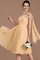 Prinzessin Gerüschtes A-Line Ärmelloses Ein Schulter Brautjungfernkleid - Bild 16