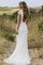Klassisches Sweep Train Romantisches Legeres Brautkleid mit Reißverschluss - Bild 2