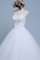 Tüll Ärmellos Duchesse-Linie Brautkleid mit Bordüre mit Natürlicher Taille - Bild 2