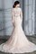 Organza Normale Taille Perlenbesetztes Meerjungfrau Stil Sweep Zug Brautkleid - Bild 7