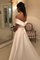 Prinzessin A-Line Single Ärmelloses Schulterfreier Ausschnitt Brautkleid aus Satin - Bild 2