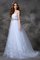 Prinzessin A-Linie Sweep train Empire Taille Brautkleid mit Perlen - Bild 4