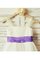 A-Line Prinzessin Reißverschluss Empire Taille Blumenmädchenkleid aus Tüll - Bild 4
