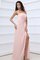 Chiffon Modern Abendkleid mit Blume mit Zickzack Ausschnitt - Bild 2