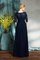 Halbe Ärmeln Ärmelloses Chiffon Anständiges Bodenlanges Brautmutterkleid - Bild 2