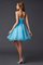 Herz-Ausschnitt Prinzessin A Linie Reißverschluss Abiballkleid mit Empire Taille - Bild 2