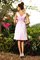 Plissiertes Reißverschluss A-Line Prinzessin Brautjungfernkleid mit Drapierung - Bild 30