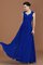 A-Linie Ärmellos Ausgezeichnet Prinzessin Bodenlanges Brautjungfernkleid mit Rüschen - Bild 1