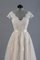 A-Line Normale Taille Beliebt V-Ausschnitt Prinzessin Bodenlanges Brautkleid mit Applike - Bild 3