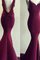 Spaghetti Träger Sweep Zug Empire Taille Meerjungfrau Ballkleid ohne Ärmeln - Bild 1