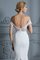 Meerjungfrau Stil Schulterfrei Ärmelloses Hell Natürliche Taile Brautkleid mit Bordüre - Bild 8