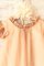 Prinzessin Chiffon Kurze Ärmeln Wadenlanges Blumenmädchenkleid mit Empire Taille - Bild 4