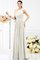Prinzessin Anständiges Bodenlanges Brautjungfernkleid mit Schleife aus Chiffon - Bild 18