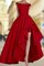 Junoesque Schulterfreier Ausschnitt A-Linie Prinzessin Satin Asymmetrisch Ballkleid - Bild 1