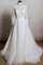 Bateau Ausschnitt Langärmeliges Gericht Schleppe Luxus Brautkleid mit Bordüre - Bild 1
