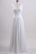 A-Line Reißverschluss Chiffon Gerüschtes Brautkleid mit Bordüre - Bild 1