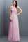 Trägerloser Ausschnitt Empire Taille A-Line Prinzessin Brautjungfernkleid mit Blume - Bild 22