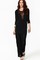 Ausschnitt Damen Bodycon Lange Elegant Halb schiere Polyester Juwel Club Kleider - Bild 1