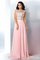 Normale Taille Sweep train Chiffon Sittsames Ballkleid ohne Ärmeln - Bild 5