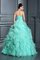 Empire Taille Duchesse-Linie Herz-Ausschnitt Anständiges Partykleid aus Organza - Bild 2