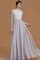 A linie Prinzessin Nackenband Bodenlanges Brautjungfernkleid aus Chiffon - Bild 6
