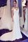Chiffon Normale Taille Meerjungfrau Zart Brautkleid mit Bordüre mit Schaufel Ausschnitt - Bild 1