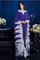 Prinzessin Schaufel-Ausschnitt Bodenlanges Anständiges Brautmutterkleid mit Applike - Bild 4
