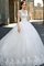 Reißverschluss Tüll Luxus Brautkleid mit Schleife mit Schmetterlingsknoten - Bild 1