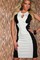 Juwel Bodycon Damen Elegant Ausschnitt Polyester Club Kleider - Bild 1