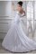 Taft Trägerlos Meerjungfrau Empire Taille Brautkleid ohne Ärmeln - Bild 2