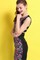 Charmant Ausschnitt Kleid Chiffon Bodycon Damen Juwel Club Kleider - Bild 3