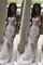 Ärmellos Meerjungfrau Herz-Ausschnitt Ausgezeichnet Brautkleid mit Applike mit Bordüre - Bild 1